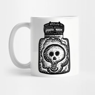 Ghost Skull in a Jar Inktober Mug